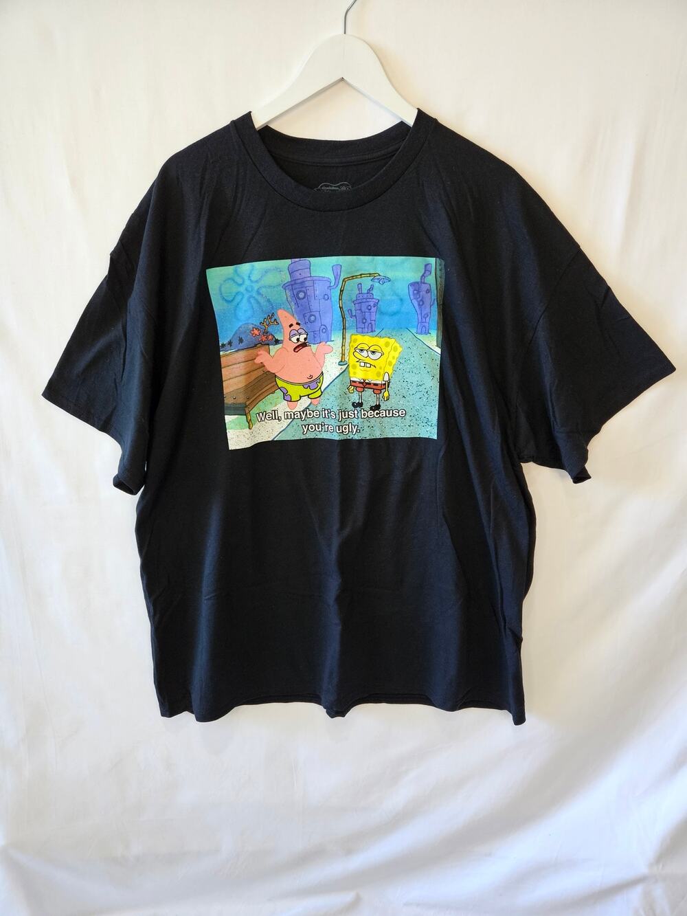 SpongeBob SquarePants Patrick Star Black Tee 2XL